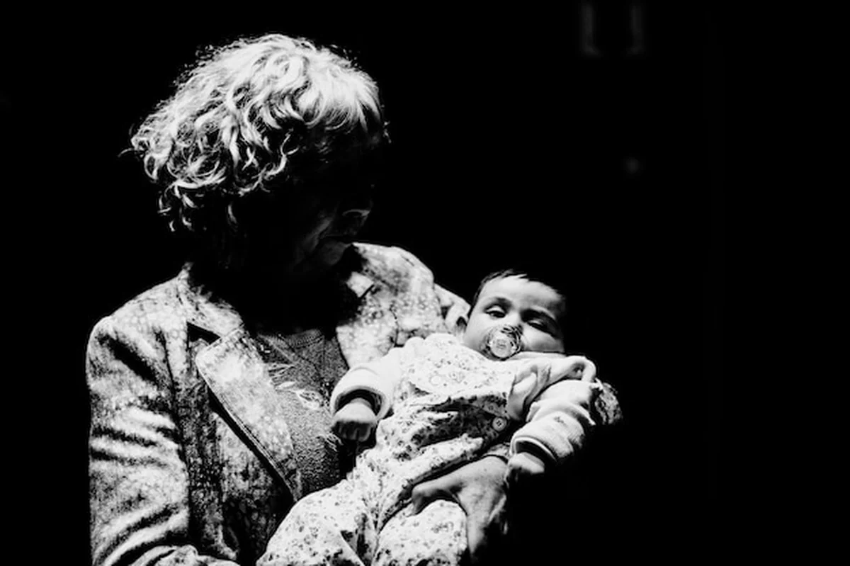 Portret babci i wnuka