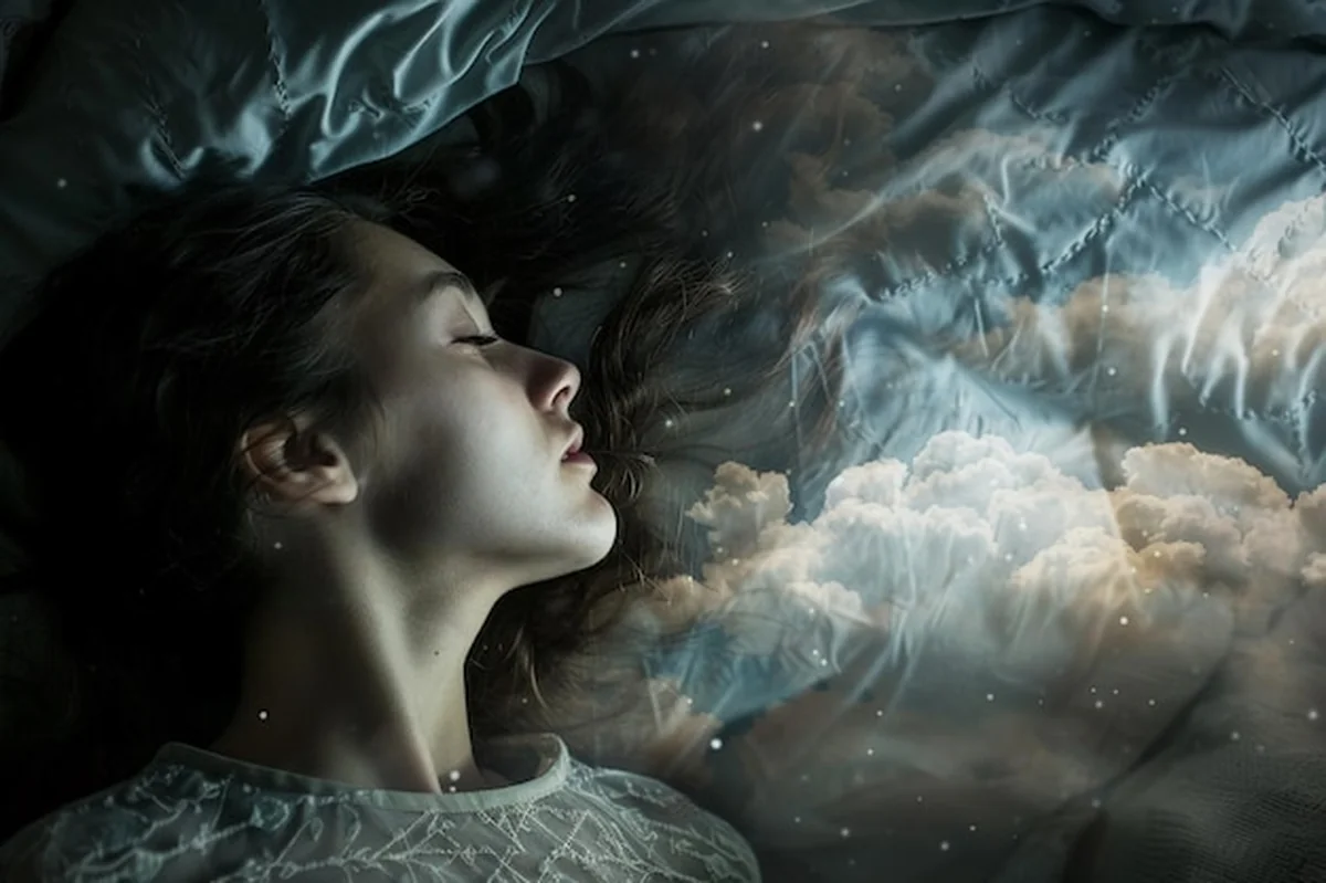 Ludzie stojący w ciemnościach w snach